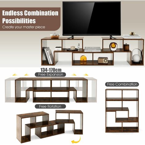 TV Stand for TVs up to 65 Inches Free Combination Adjustable TV Cabinet Center