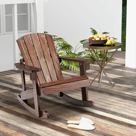 Wooden adirondack online rocking chairs