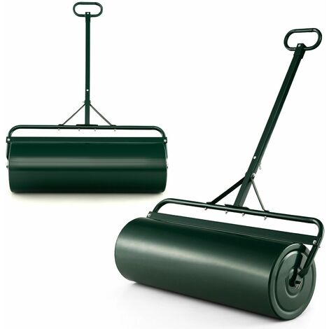 63L Metal Garden Lawn Roller Water Sand Filled Drum Grass Roller Tow Behind (1/5)