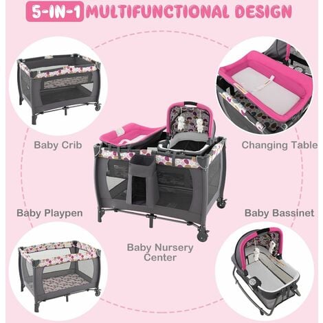 Baby girl sales pack n play