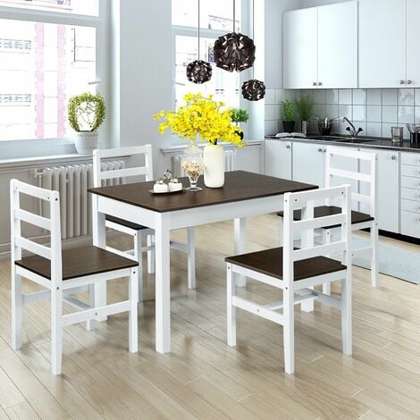 Black and deals white kitchen chairs