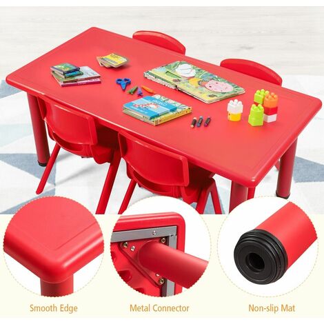 Metal childrens store table and chairs