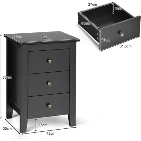 Multifunctional deals bedside table