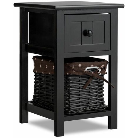 Chest of Drawers Side Table Beside Table Nightstand With One Removeable Baskets (1/5)