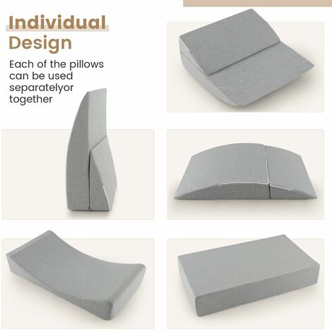 Convertible Folding Sofa Bed 4-in-1 Floor Futon Sleeper Chair High-density Foam