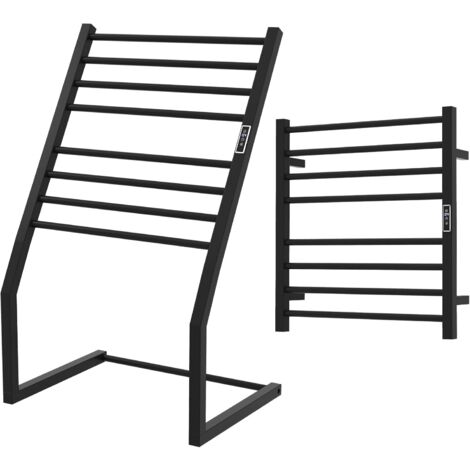 2-in-1 Towel Warmer Rack 8 Bars Freestanding & Wall Mounted Towel Warmer Rack (1/5)