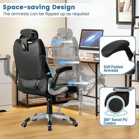 Executive Massage Office Chair Height Adjustable Kneading Massage Rolling Chair