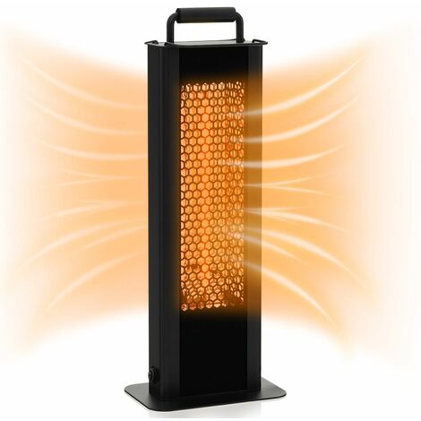 1200W Patio Heater Portable Electric Heater w/ Double-Sided Heating Waterproof