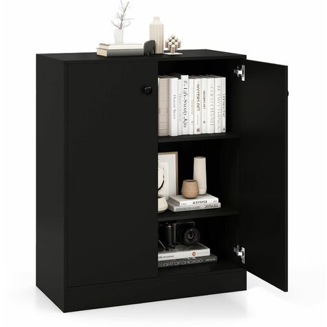 2-Door Storage Cabinet Buffet Cabinet w/ 3 Shelves Sideboard Kitchen Hallway (1/5)