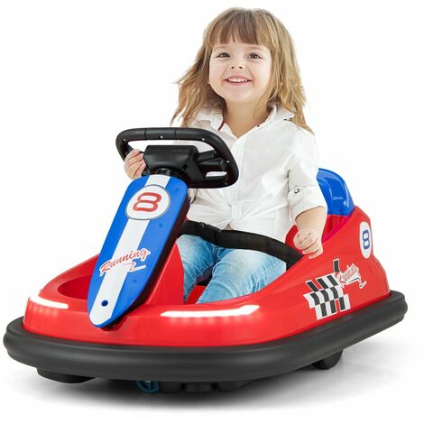 Kids Ride On Bumper Car 6V Electric Ride On Bumping Racing Toy Car 360° Swivel