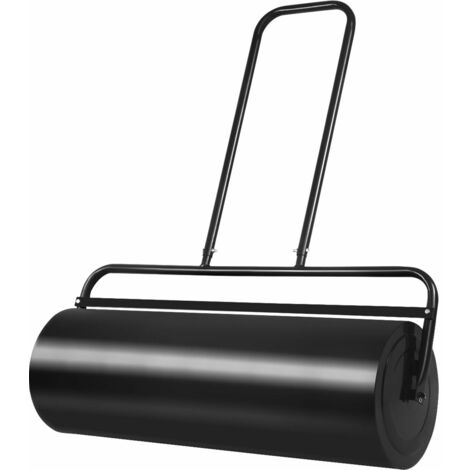 48L Steel Garden Lawn Roller Water Sand Filled Outdoor Grass Roller w/Drain Plug