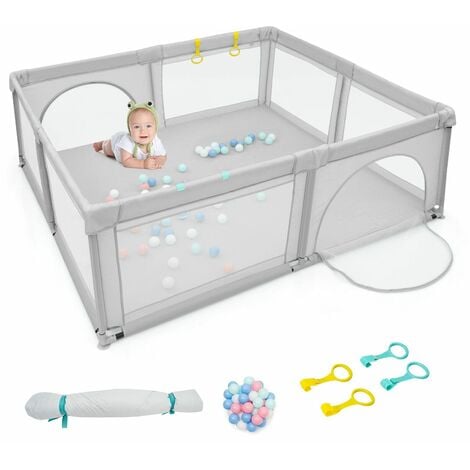 Baby playpen with mosquito net sales