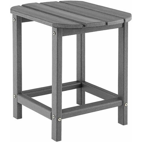 Side Table Indoor Outdoor Garden Patio HDPE Adirondack Rectangular End Table (1/5)