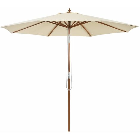 3M Outdoor Patio Umbrella Garden Parasol Sun Shade Market Umbrella w/ 8 Ribs