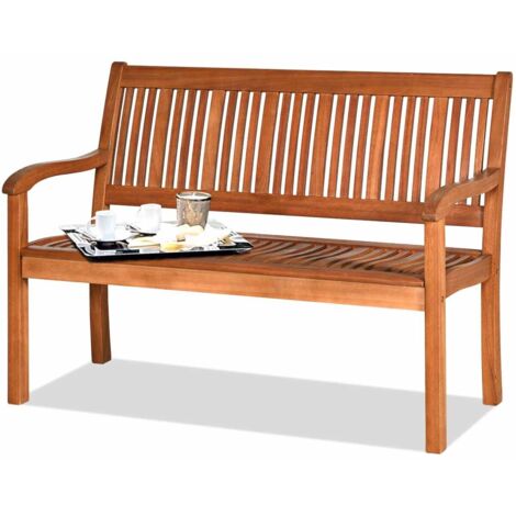 Eucalyptus Bench Wooden Dining Bench Solid Long Bench 2 Person Chair (1/5)
