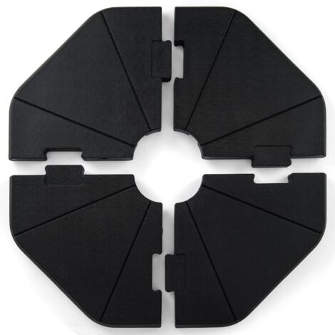 4-Piece Cantilever Offset Patio Umbrella Base 94 kg Capacity Umbrella Stand