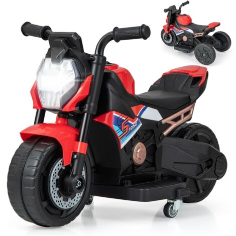 Costway – Kids ride-on motorcycle for toddlers 6V electric toy bike – 2 riding modes – Built-in LED light, horn, and music – Max speed 3 km/h (1/5)