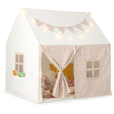 Kids Play Tent Children Indoor & Outdoor Large Playhouse w/ Padded Mat