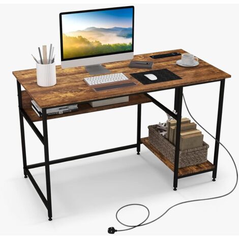 120CM Computer Workstation with Storage Shelf & CPU Stand