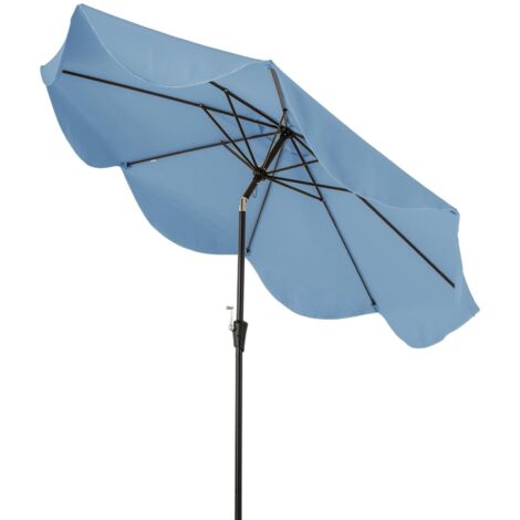 9FT Patio Umbrella 2-Tier Heavy-Duty Market Table Umbrella Crank Handle (1/5)