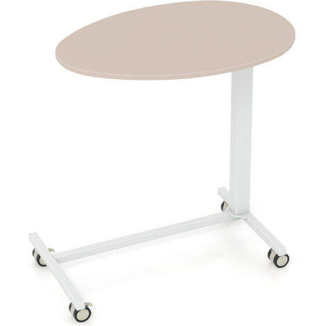 COSTWAY Mobile Standing Desk Adjustable Rolling Desk Portable Sit Stand Laptop Desk (1/5)