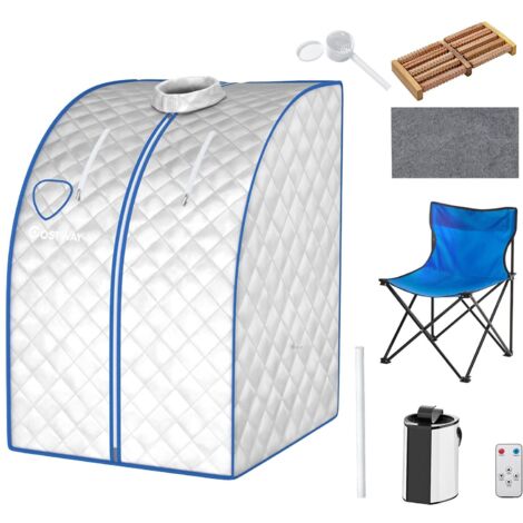 COSTWAY 3L Portable Steam Sauna Spa Room Full Body Slimming Detox Therapy Tent Indoor