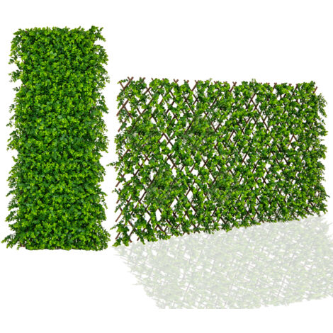 COSTWAY Expandable Fence Privacy Screen Decorative Fencing Panel Indoor Outdoor