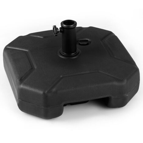 COSTWAY 45 cm Fillable Umbrella Base 40 kg Heavy-Duty Patio Umbrella Stand-Black