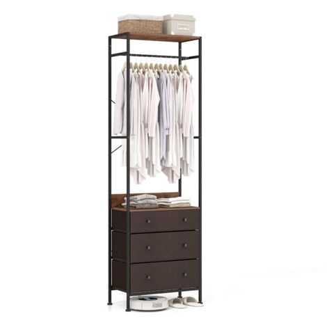 COSTWAY Clothes Rack Freestanding Closet Organizer Clothing Stand Dresser (1/5)