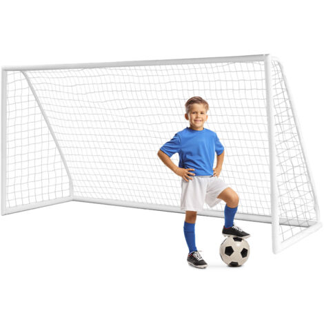 COSTWAY 12 x 6 FT Soccer Goal All-Weather Soccer Goal W/ Strong PVC Frame Kids Junior (1/5)