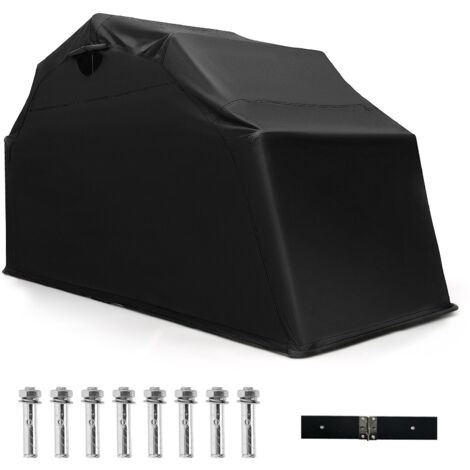 COSTWAY Heavy-Duty Outdoor Motorcycle Shelter Portable Garage Motorbike Storage Shed (1/5)