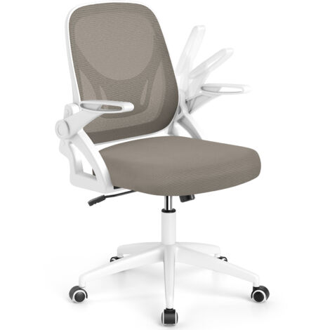 COSTWAY Office Chair Swivel Mesh Desk Chair Adjustable Height Grey (1/5)