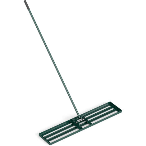 COSTWAY Lawn Leveling Rake 117 cm x 25 cm Heavy Duty Level Lawn Tool-Green