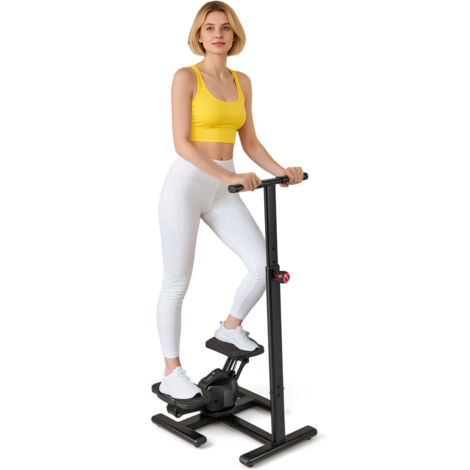 COSTWAY Twist Stepper for Exercise at Home Stair Stepper w/Adjustable Handlebar