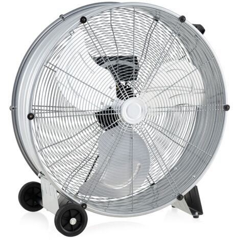COSTWAY 24 Inch High-Velocity Industrial Drum Fan Portable Heavy-Duty Metal Fan