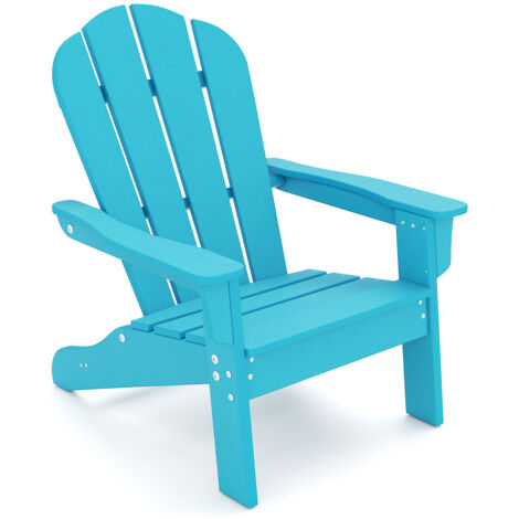 COSTWAY Kid’s Adirondack Chair All-Weather HDPE Toddler Lawn Chair-Turquoise
