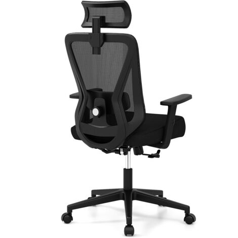 COSTWAY Mesh Ergonomic Office Chair Adjustable Swivel Task Chair Rocking (1/5)