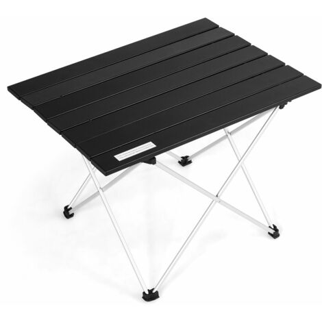 Outsunny Portable Roll-up Aluminium Folding Picnic Table Outdoor BBQ Party 3ft