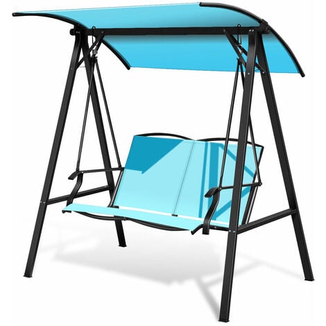 Garden Hammock Swing Chair Seat Outdoor, Outdoor 2 Person Canopy Swing Glider Hammock Patio Furniture Backyard