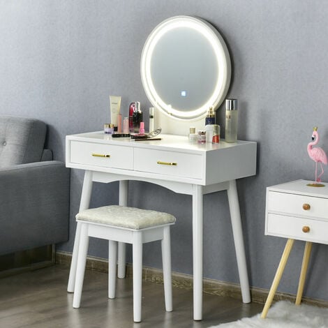 Makeup Table Set Vanity Desk, Vanity Desk Set With Mirror