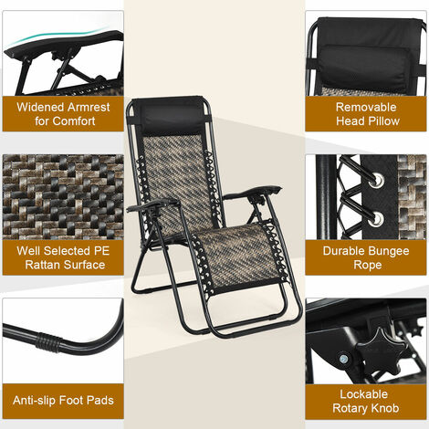 Rattan zero gravity deals chair