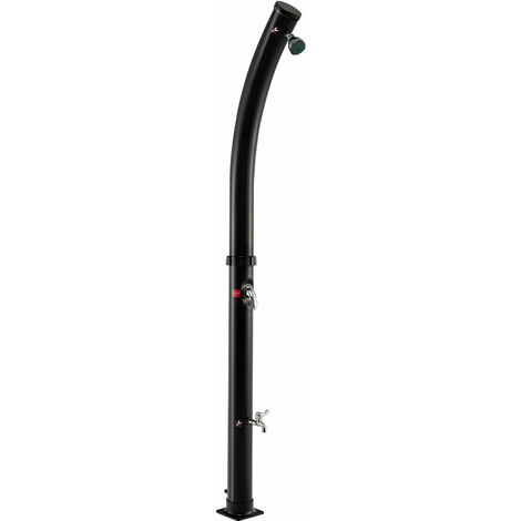 218CM Solar-Heater Outdoor Freestanding Shower Adjustable Temperature & Pressure