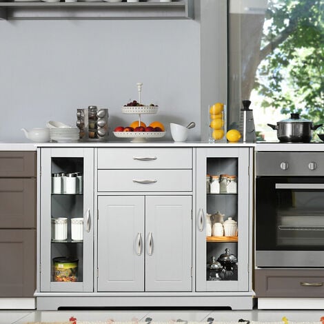 Kitchen Buffet Server Sideboard Wooden Storage Cupboard Cabinet Elegant Design