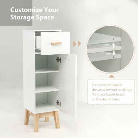 COSTWAY Bathroom Storage Cabinet Review: Best Floor Standing Unit | Floor Cabinets Reviews