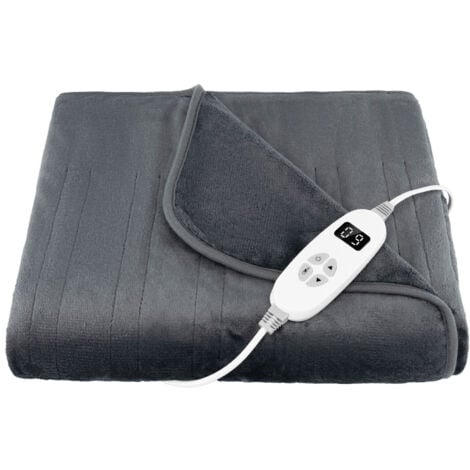 160 x 130cm Electric Heated Blanket Soft Fast Heating Blanket Throw