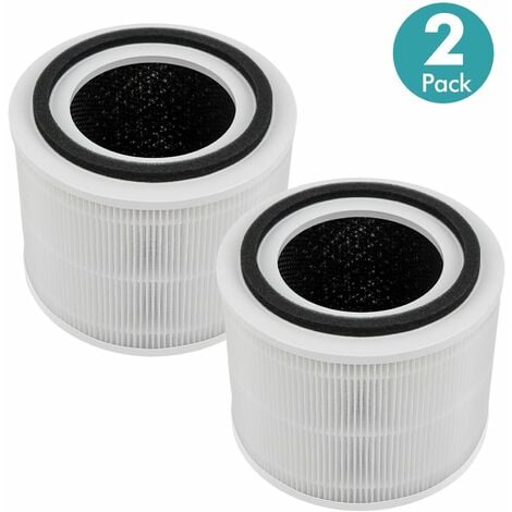  LV-H132 Replacement Filter Compatible with LEVOIT LV-H132 Air  Puri-fier Replacement Filter, 3-in-1 H13 True HEPA Filter High-Efficiency  Activated Carbon Filter, Part # LV-H132-RF, 2 Pack : Home & Kitchen