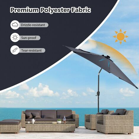 Patio deals solar umbrella