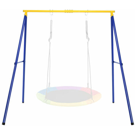 Large A-Frame Swing Stand Steel Swing Frame All-weather Swing Set