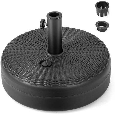 Fillable Round Umbrella Base Stand Water/Sand Filled Patio Umbrella Hold (1/5)