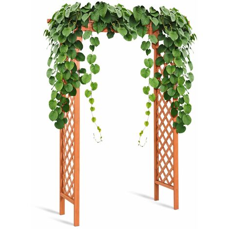 Wooden Garden Arch Large Rose Trellis Pergola Arbour Climbing Plant Wood Archway